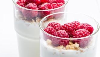 Verrines ricotta-framboise