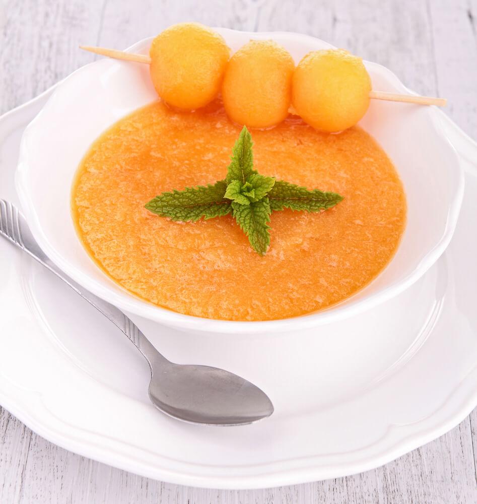 Soupe de melon froide