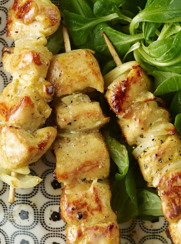 Brochettes de poulet épicées